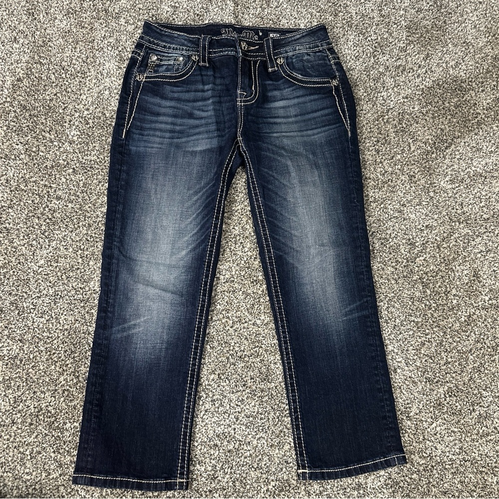 Miss Me Jeans Capris Sz 25 Womens Juniors Cropped